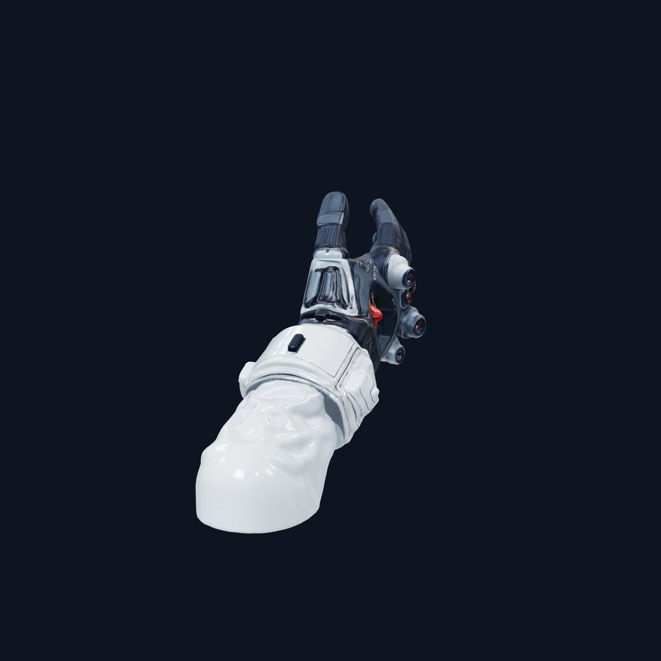 Futuristic Mechanical Glove Model Pack